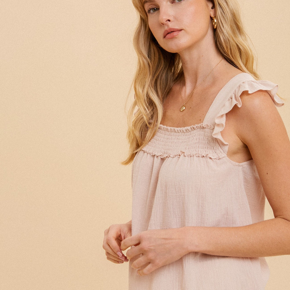 Smocked York Ruffle Blouse