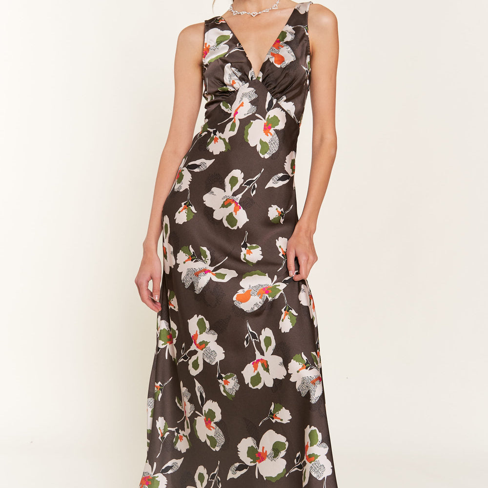 
                      
                        Mocha Flower Maxi Dress
                      
                    