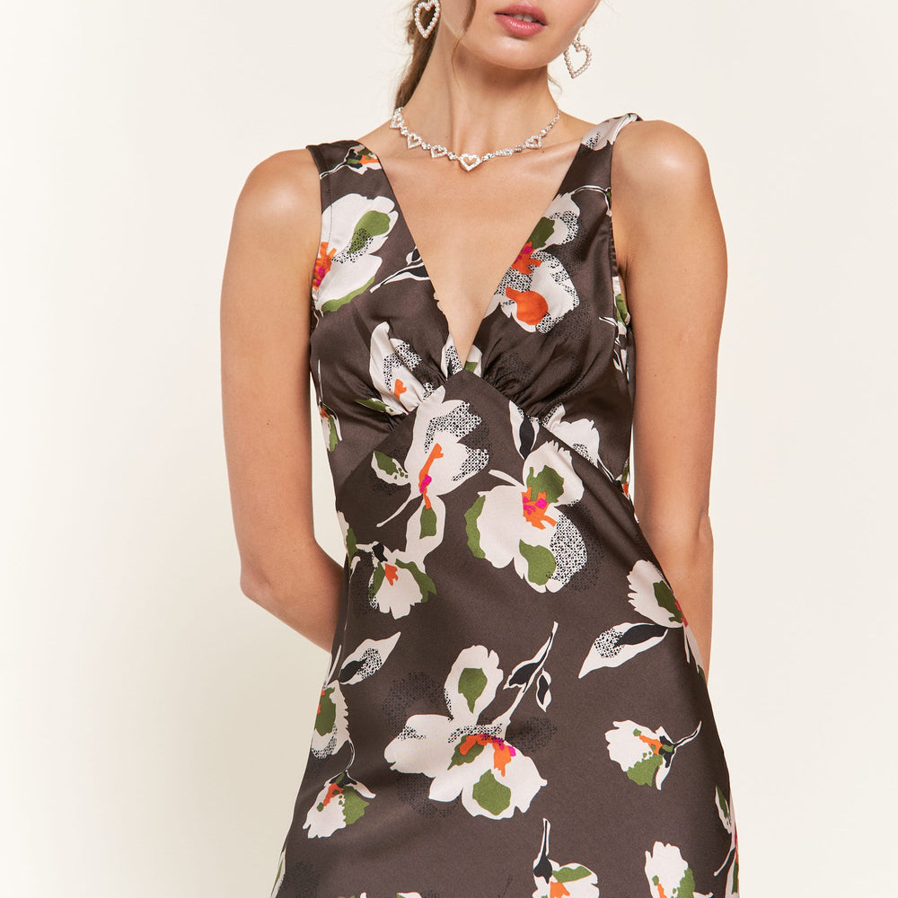 
                      
                        Mocha Flower Maxi Dress
                      
                    