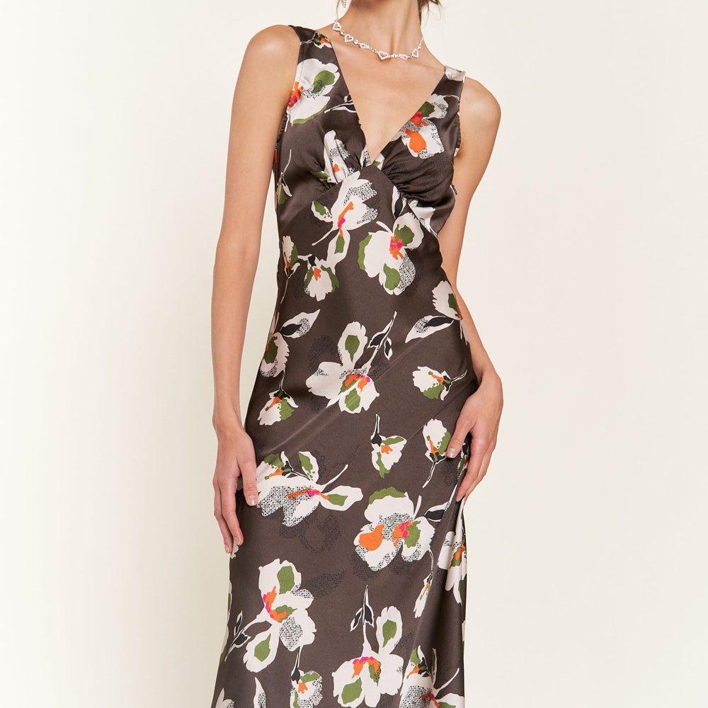 
                      
                        Mocha Flower Maxi Dress
                      
                    