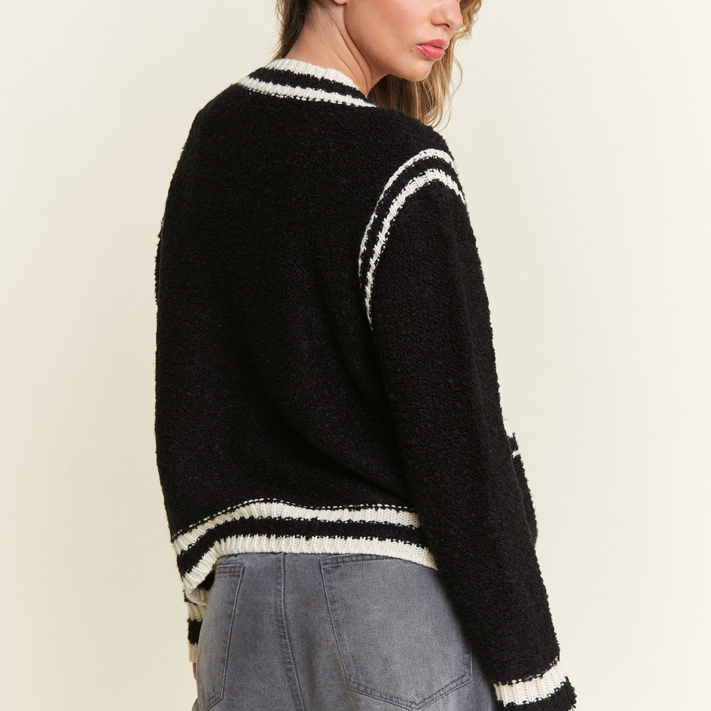 
                      
                        Black Colette Tie Cardigan
                      
                    