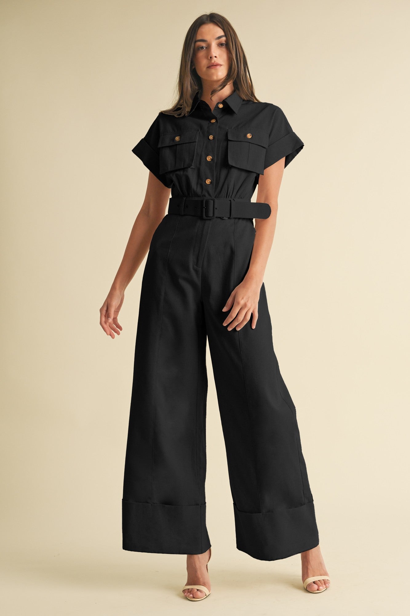 Short Sleeve Jumpsuit