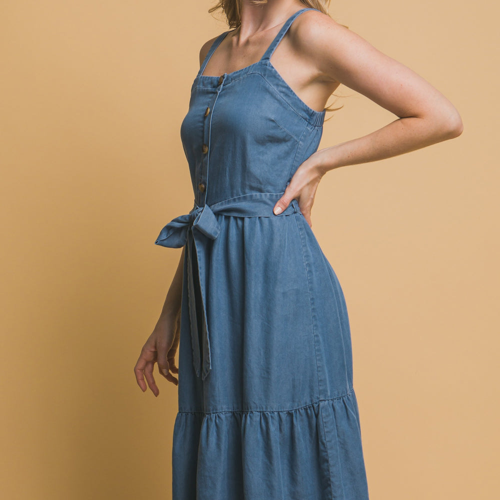 
                      
                        Midi Dress With Waist Tie
                      
                    