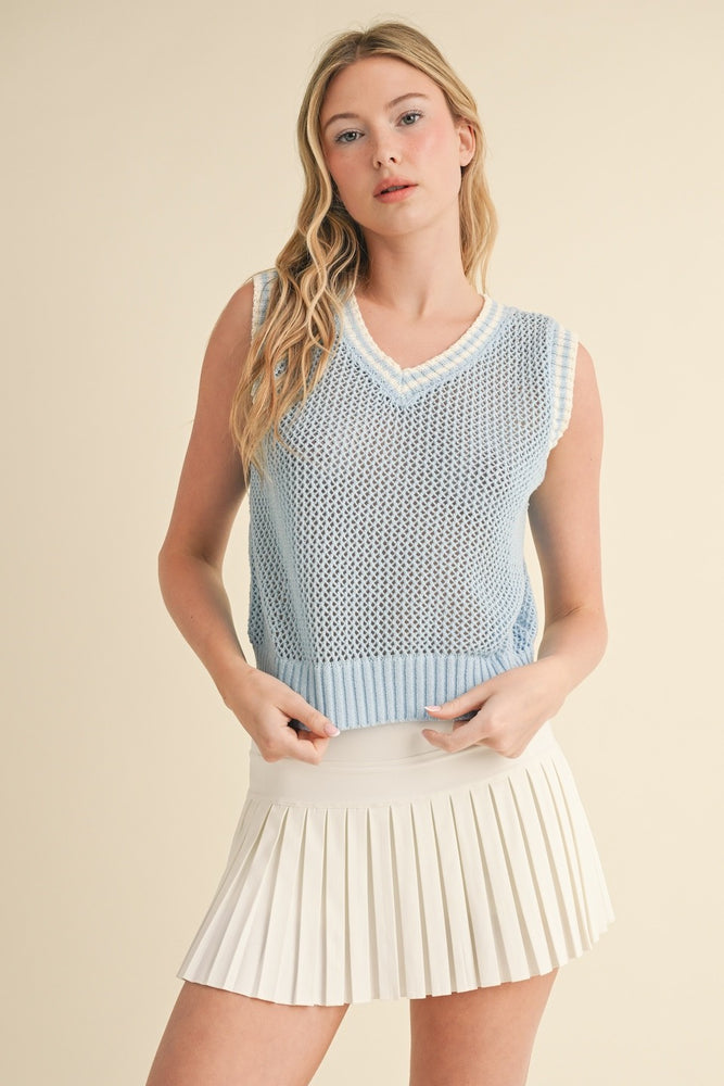 
                      
                        Knit Sweater Vest
                      
                    