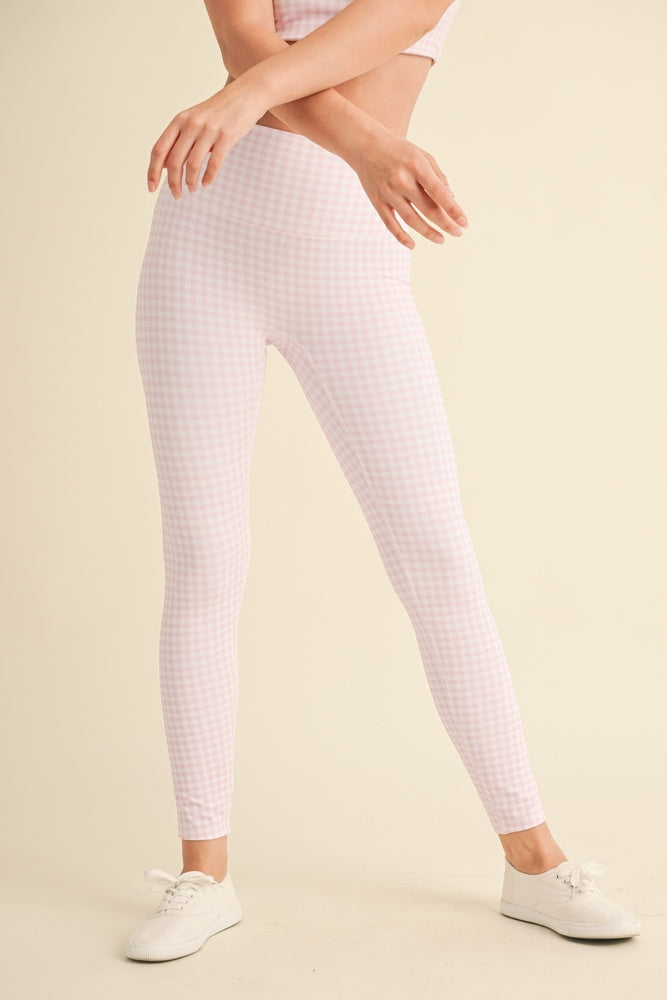 
                      
                        Gingham Print Aligned Performance Highrise Legging
                      
                    