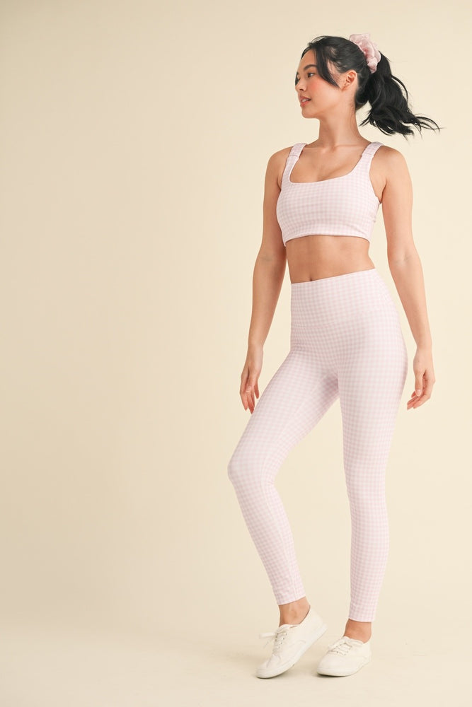 
                      
                        Gingham Print Aligned Performance Highrise Legging
                      
                    