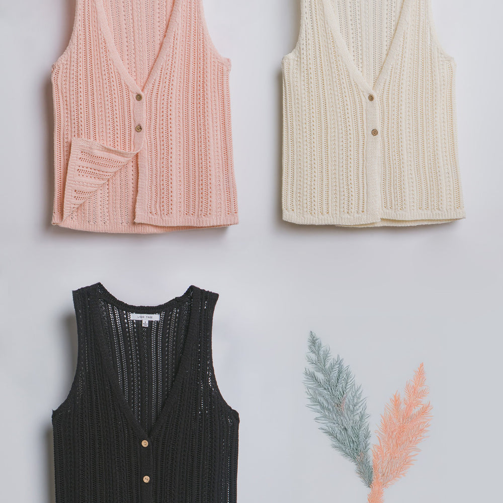 
                      
                        Casual Knit Sleeveless Top
                      
                    