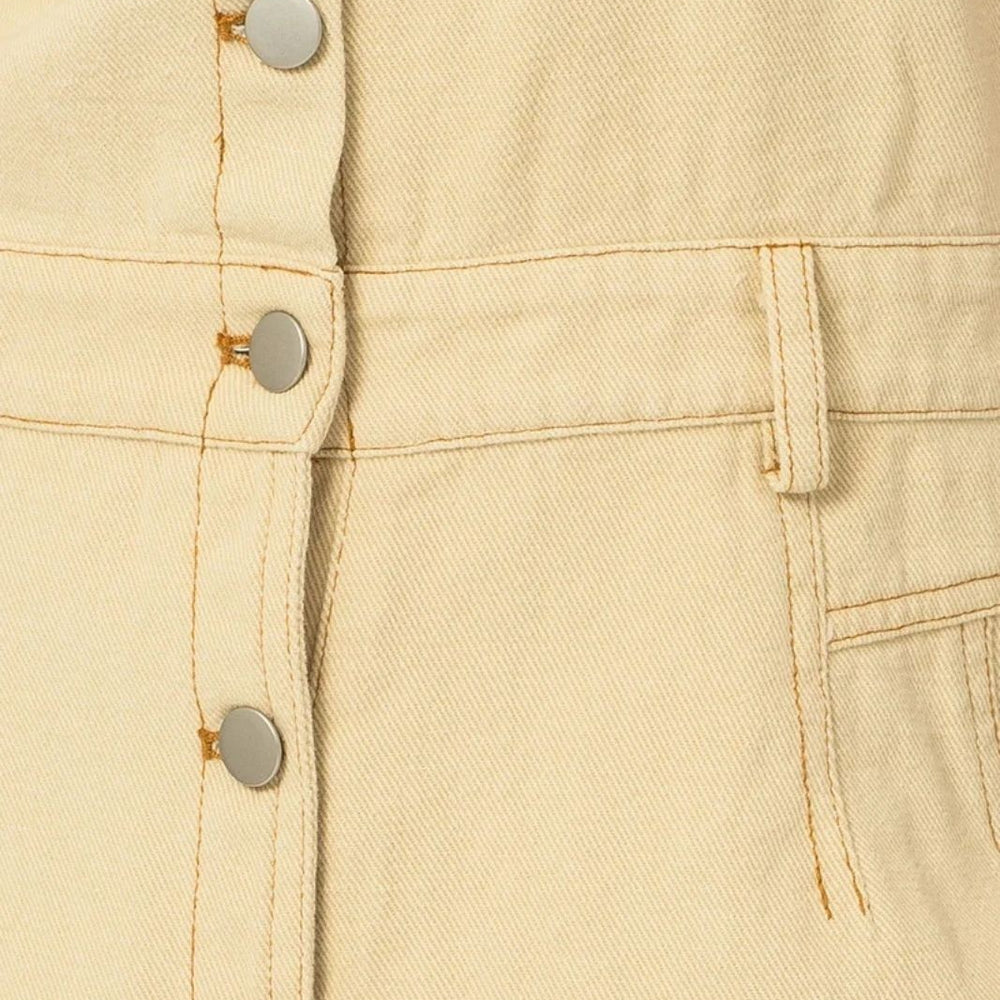 
                      
                        Button Up Short Sleeve Utility Denim Jumpsuit
                      
                    