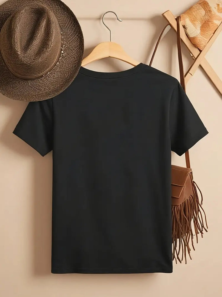 Boots Print Crew Neck T-Shirt