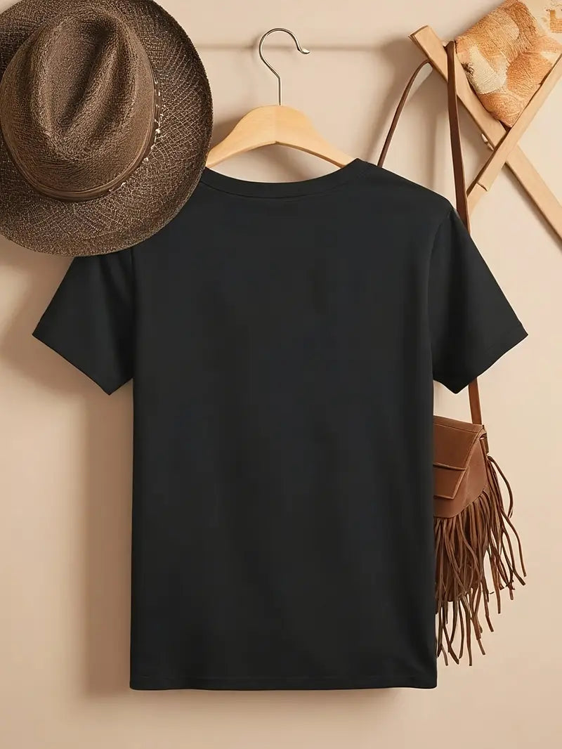 Boots Print Crew Neck T-Shirt