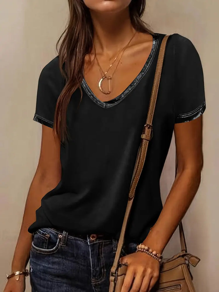 
                      
                        Casual Short Sleeve Round Neck T Shirt
                      
                    