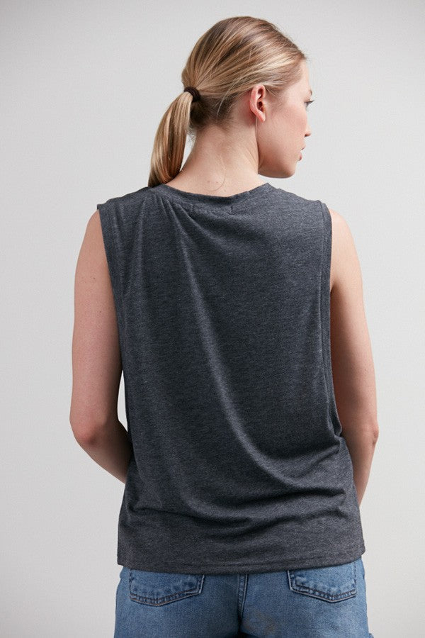 Tacos & Tequila Print Muscle Tank