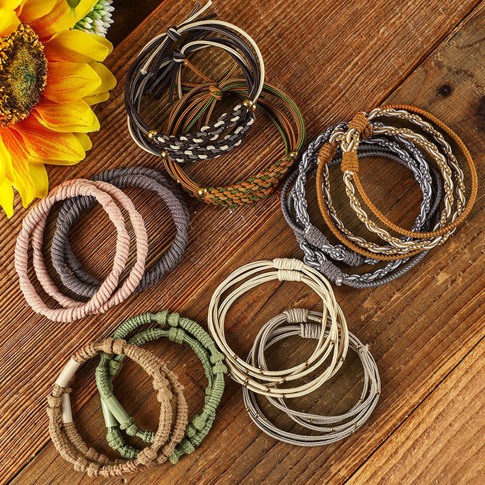 
                      
                        Multicolor 20 pcs Boho Knotted Hair Ties
                      
                    