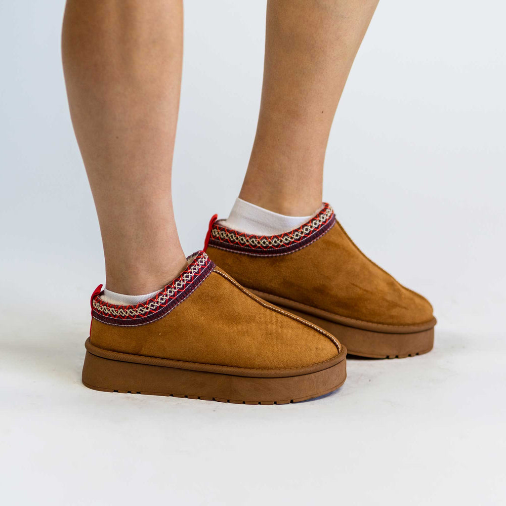 
                      
                        Faux Fur Center-Seam Slippers
                      
                    