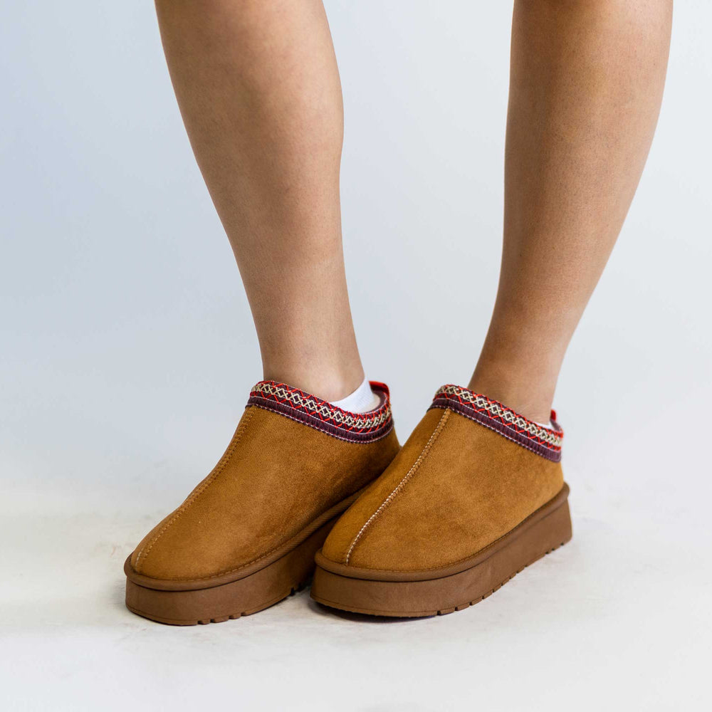 
                      
                        Faux Fur Center-Seam Slippers
                      
                    