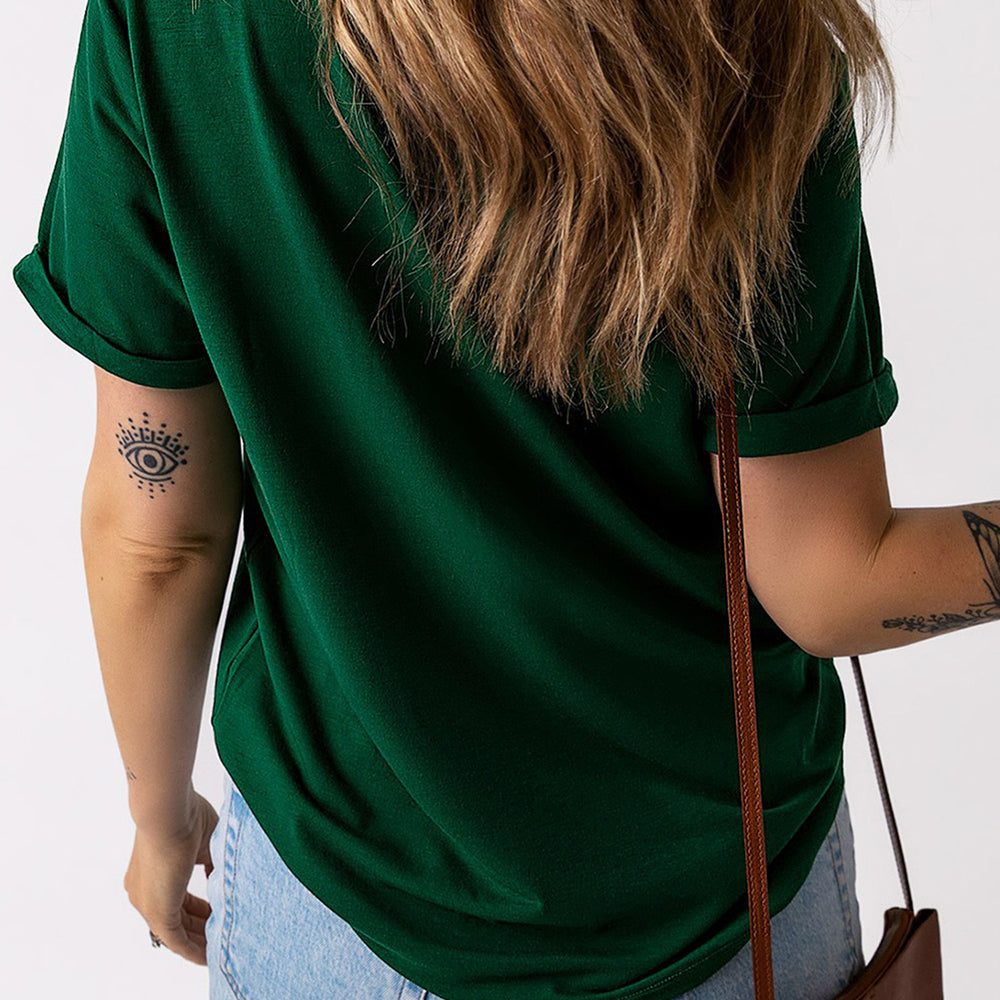 
                      
                        Green LUCKY Puff Print T Shirt
                      
                    